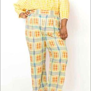 Ace & Jig Kate Trousers Size L in Bluffs fabric